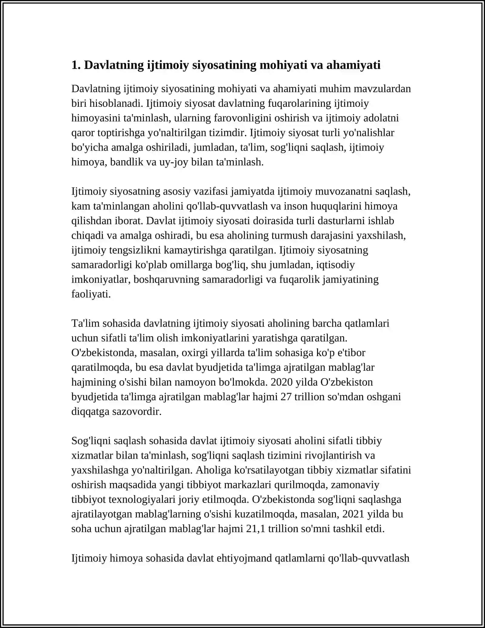 DAVLATNING IJTIMOIY SIYOSATI.(IQTISODIYOT NAZARIYASI FANI DOIRASIDA) 3