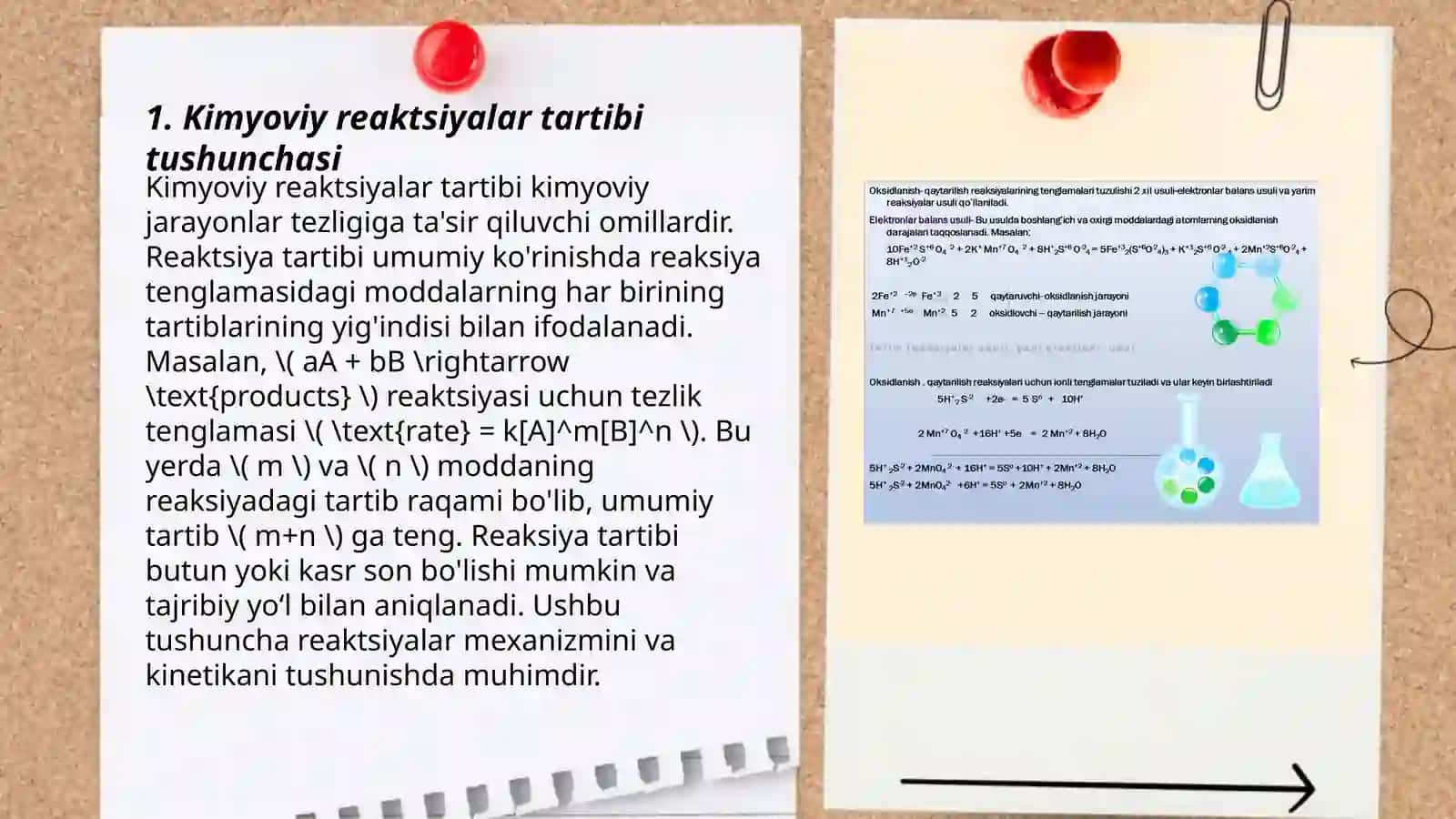 Kimyoviy reaktsiyalar tartibi va malekulyarligi 3