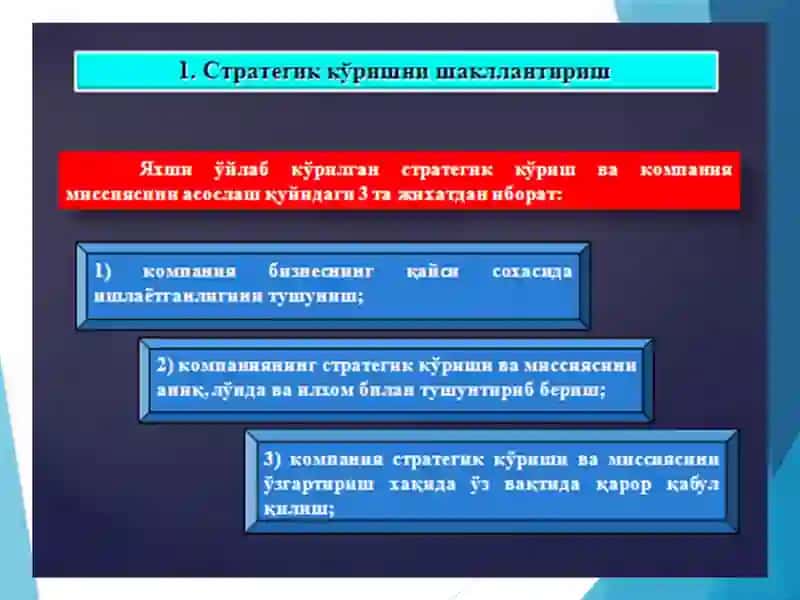 2-Мавзу: Стратегияяратишнингвазифалари 3