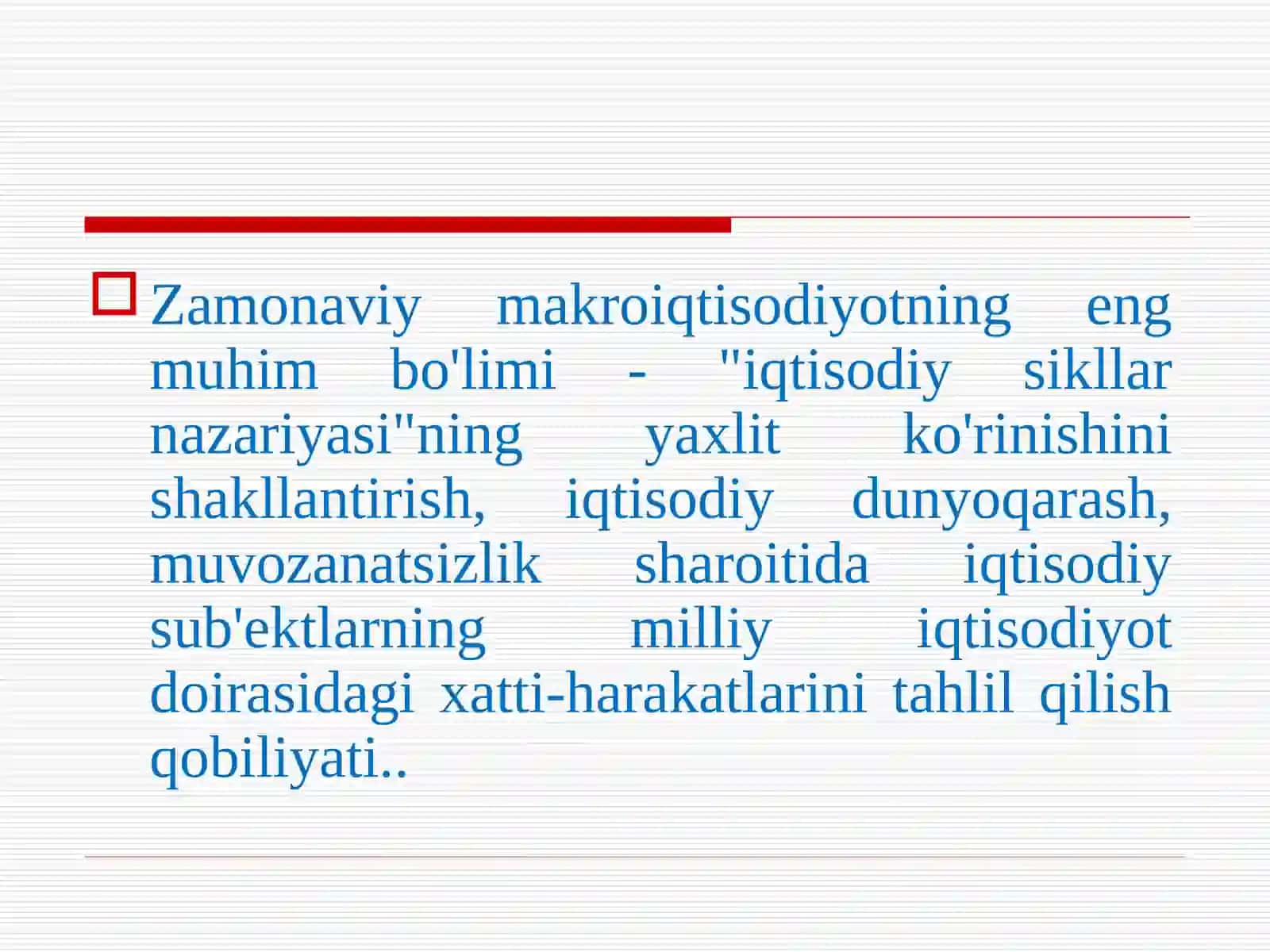 Iqtisodiy sikllar 3