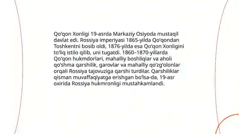Turkistonda Rassiya tajovuzi va hukmronligiga qarshi kurash 3