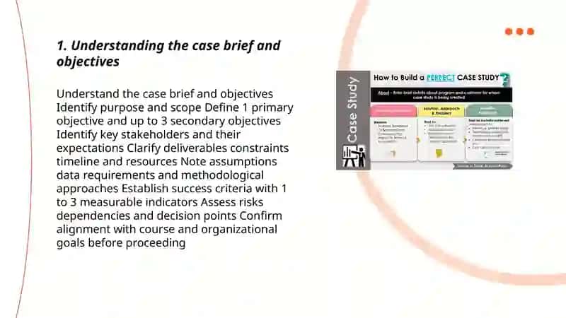 Completing case-study tasks 3