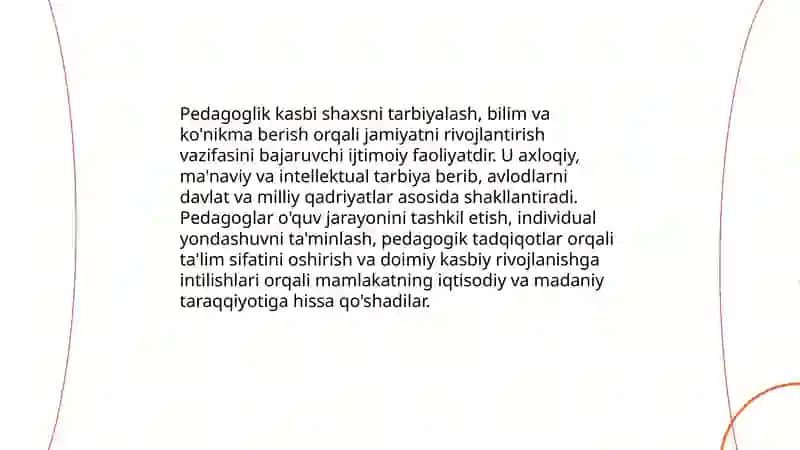 Pedagoglik kasbi va uning vazifalari 3