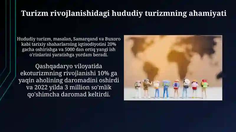 Turizm rivojlanishidagi hududiy turizmning ahamiyati 3