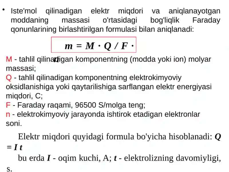 Tahlilning elektrokimyoviy usullari, 2-qism Kulometriya. Voltamperometriya 3