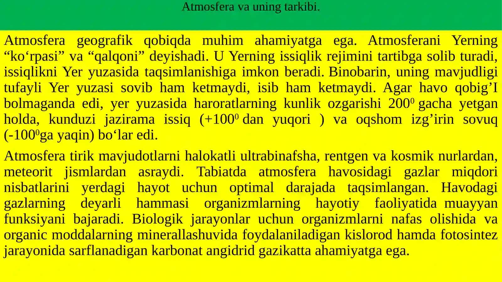Karyerat atmosferaning ifloslanish sabablari 3