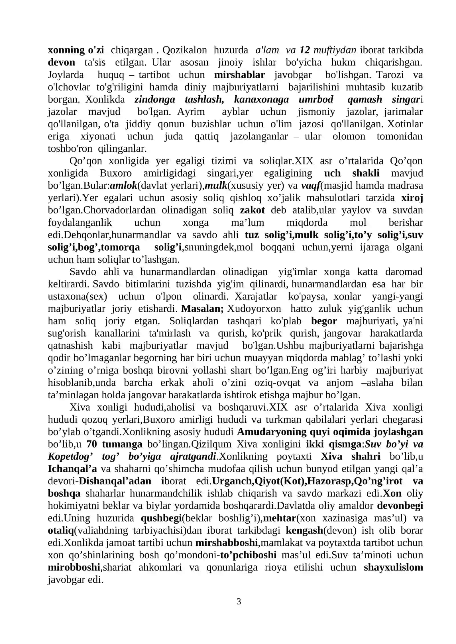 XIX ASR IKKINCHI YARMIDA O’RTA OSIYO DAVLATLARINING IJTIMOIY-IQTISODIY AHVOLI VA MADANIY HAYOTI 3