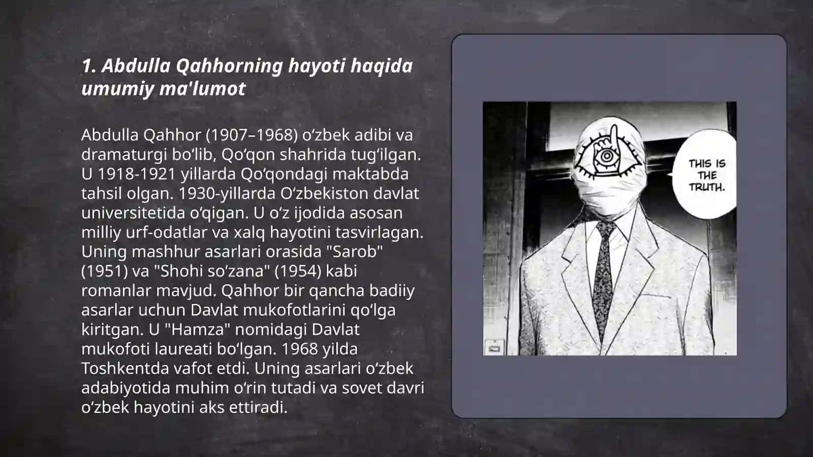 Abdulla Qahorning hayoti va ijodi 3