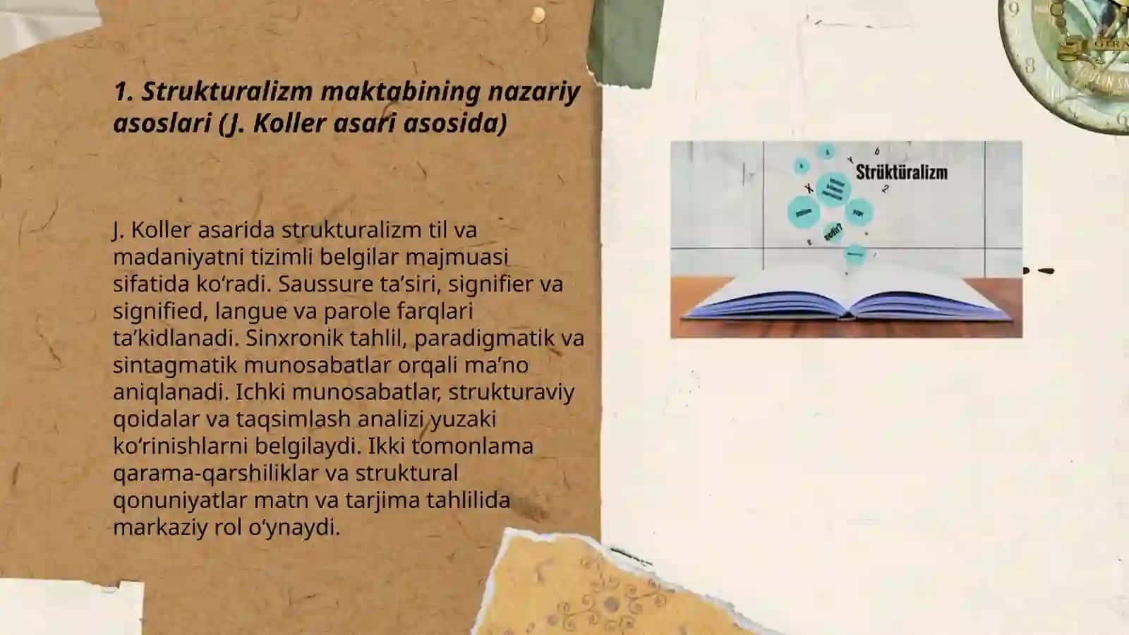 Strukturalizm maktabi haqida ( J.Koller asari asosida ) 3
