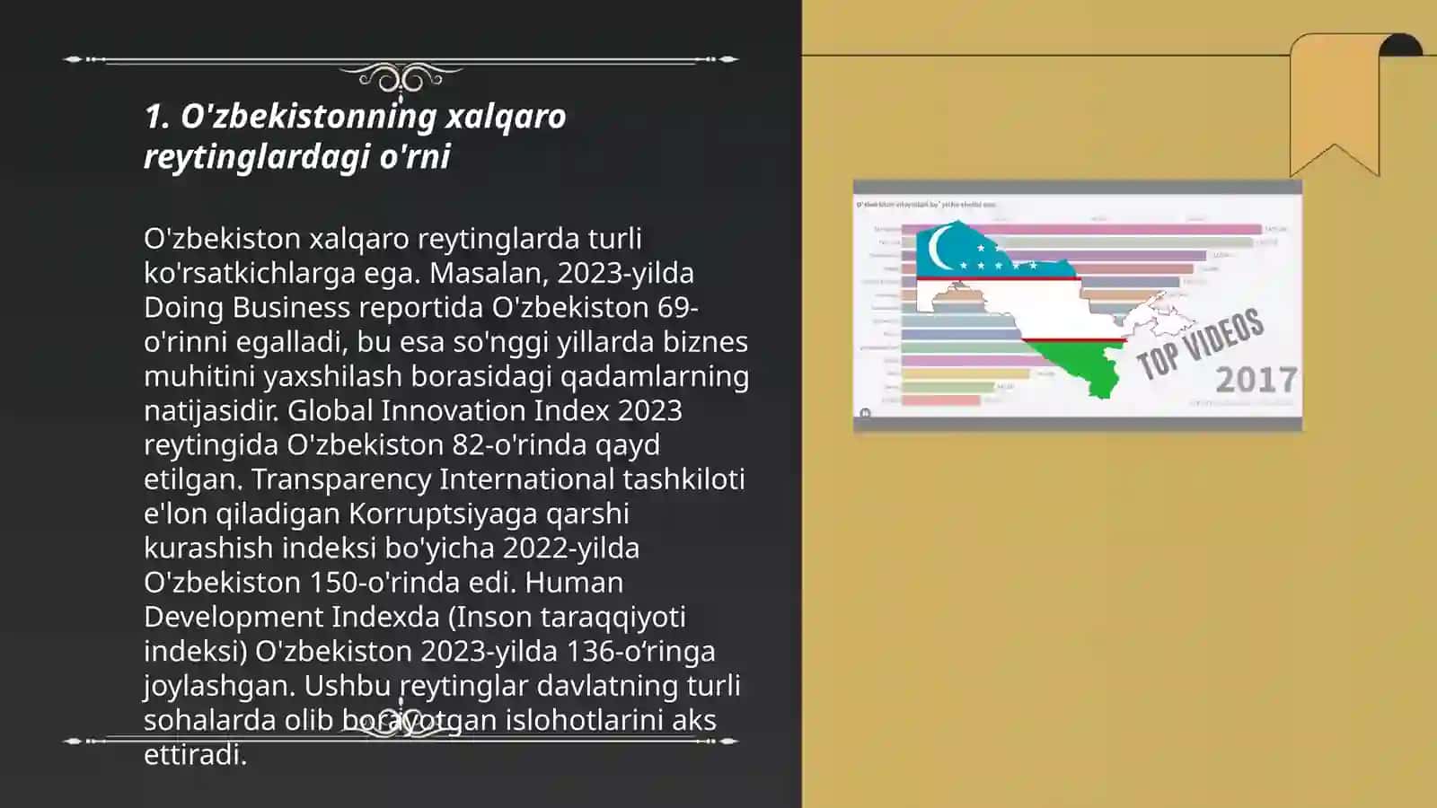 O'zbekistonni xalqaro reytinglardagi korsatkichlarini kotarishning tarixiy va siyosiy ahamiyati 3