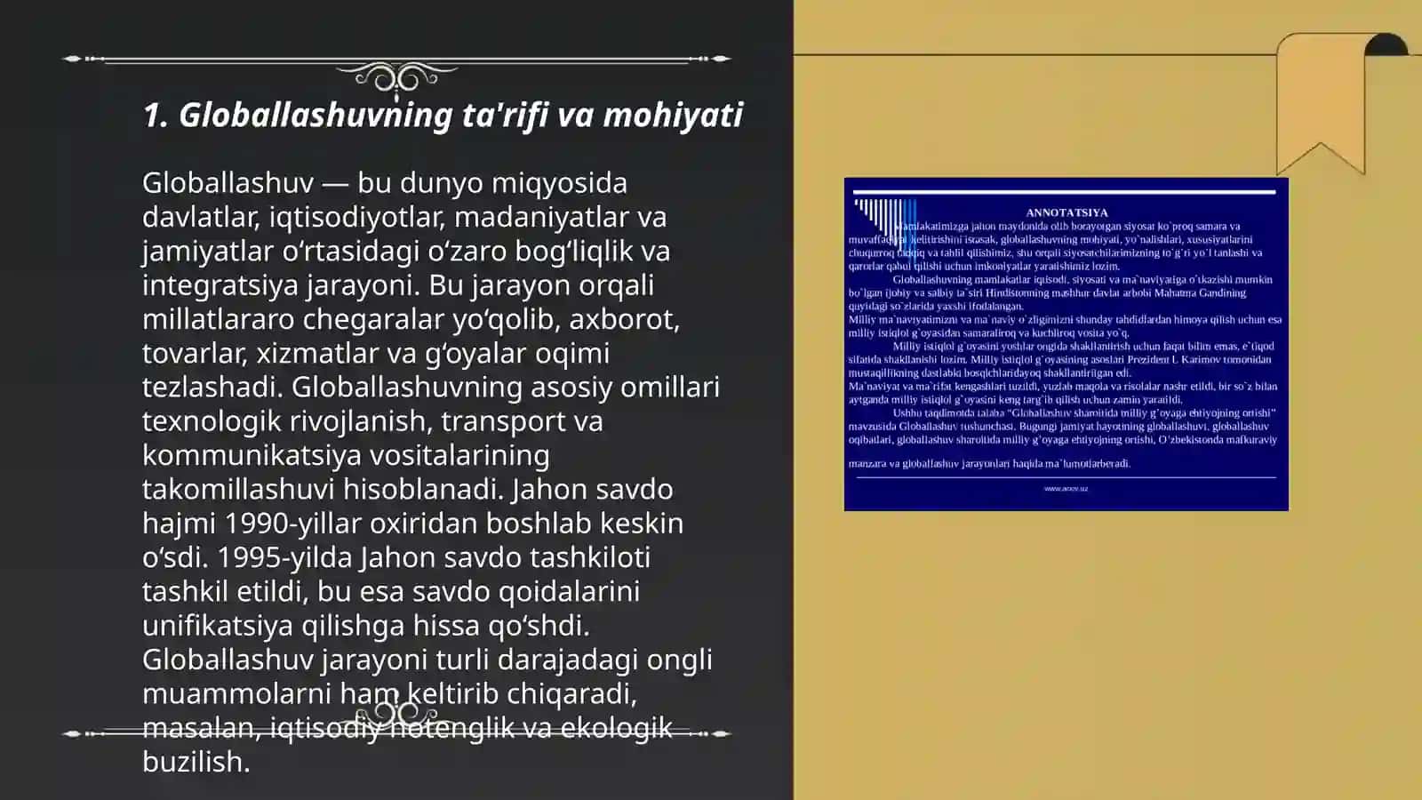 Globallashuv.Globallashuv haqidagi konsepsiyalar 3