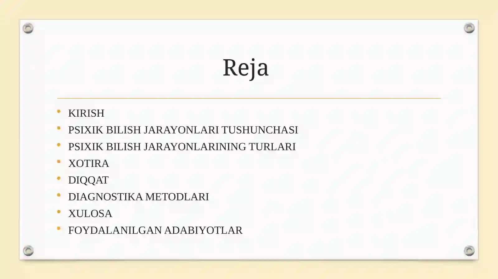 PSIXIK BILISH JARAYONLARI DIAGNOSTIKASI 3