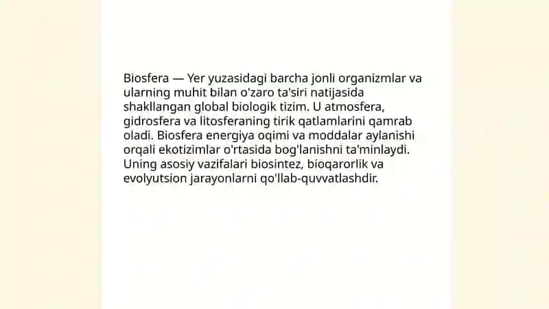 Biosfera haqida taʼlimot 3