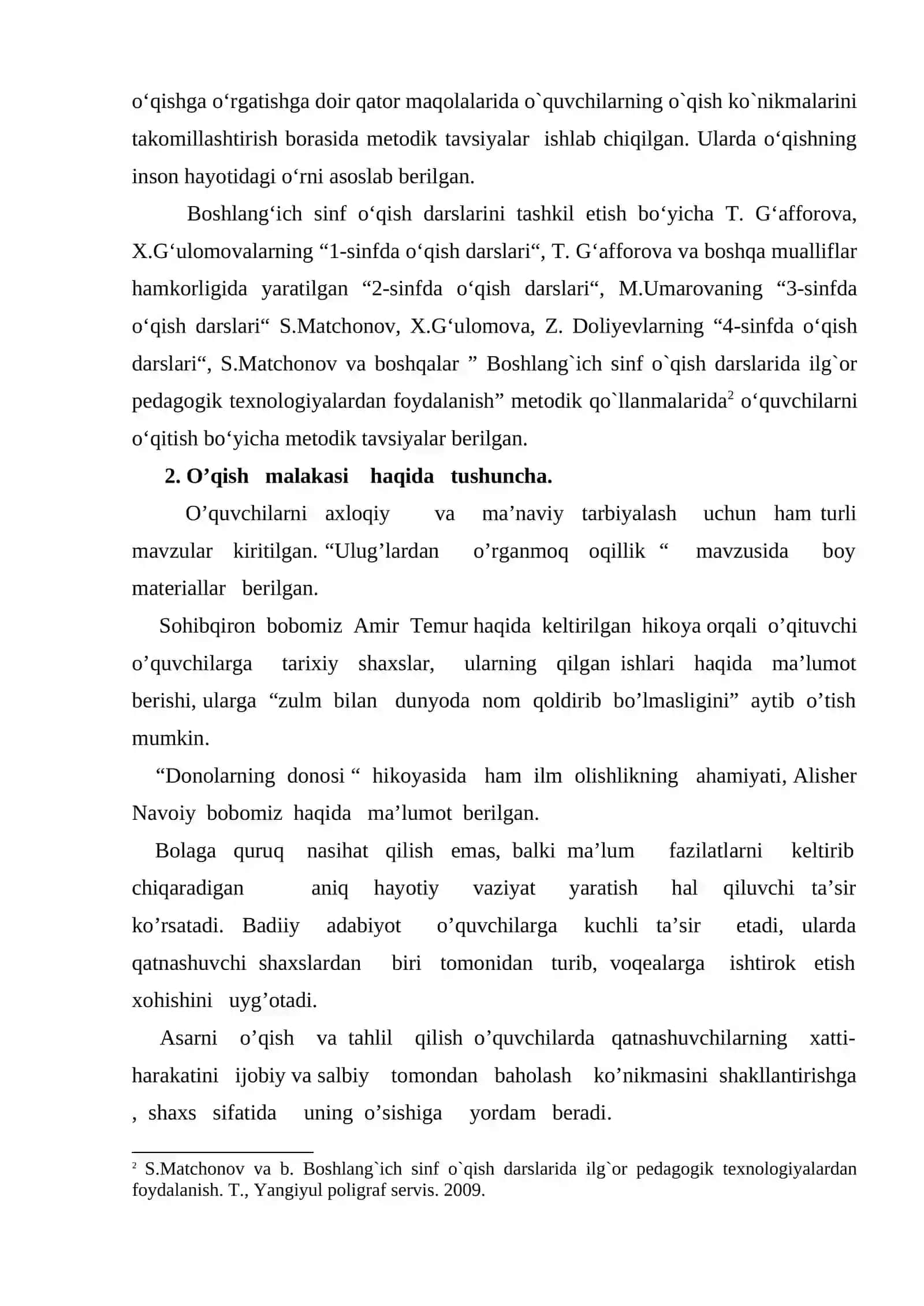 O‘QISH DARSLARINING TA’LIMIY-TARBIYAVIY AHAMIYATI VA VAZIFALARI 3