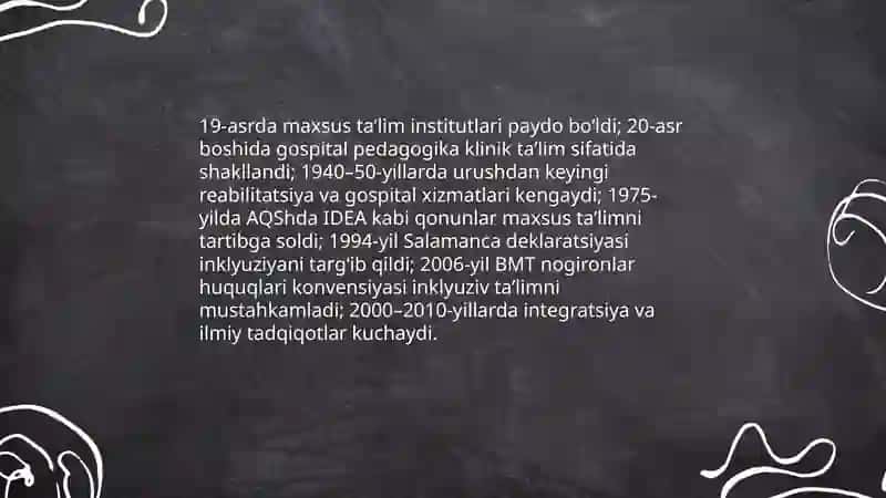 Xorijiy Mamlakatlarda inkyuziv taʼlim va gospital pedagogika anʼanalari va xususiyatlari 3