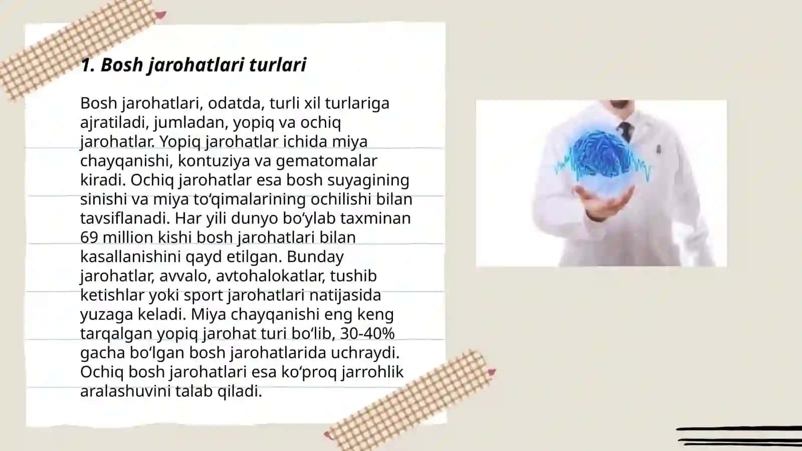 Bosh miyya jarohatlari va asoratlari 3