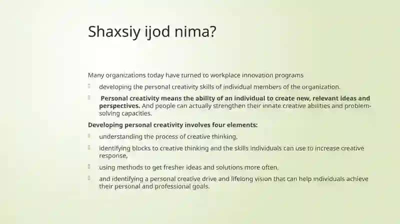 SHAXSIY IJOD VA IJODIYFIKRLASH VOSITALARI 3