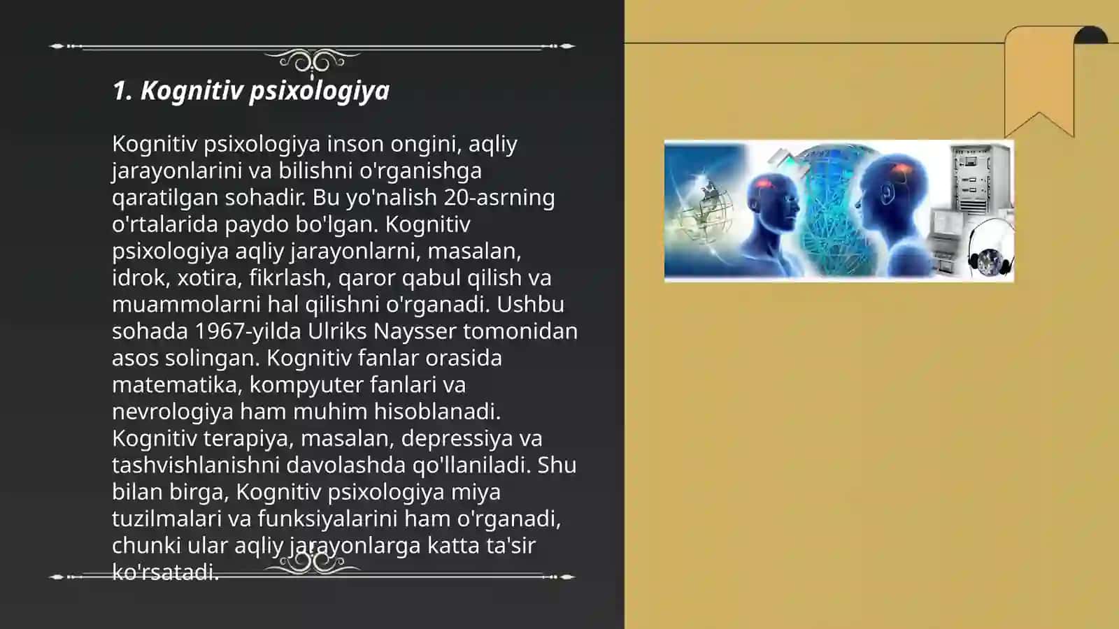 Hozirgi zamon psixologiyasining tarmoqlari va tadqiqotlari 3