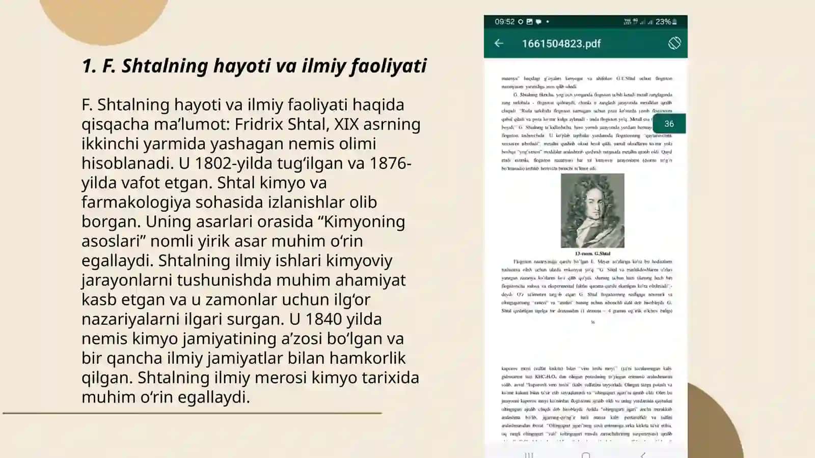 F. Shtalning hayoti va ilmiy faoliyati 3