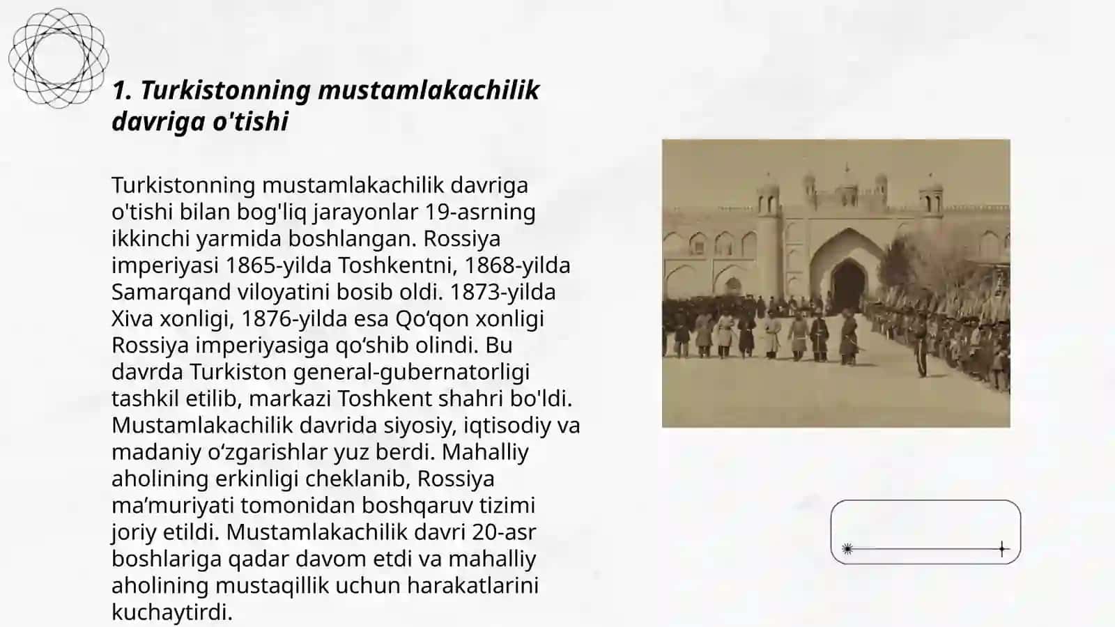 Turkiston Rossiya imperiyasi mustamlakachiligi davrida 3