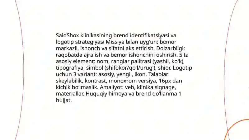 Tibbiy tashkilotimning marketing rejasi 3