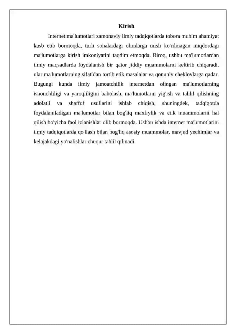 Internet ma'lumotlaridan ilmiy tadqiqotda foydalanish muomilalari 3