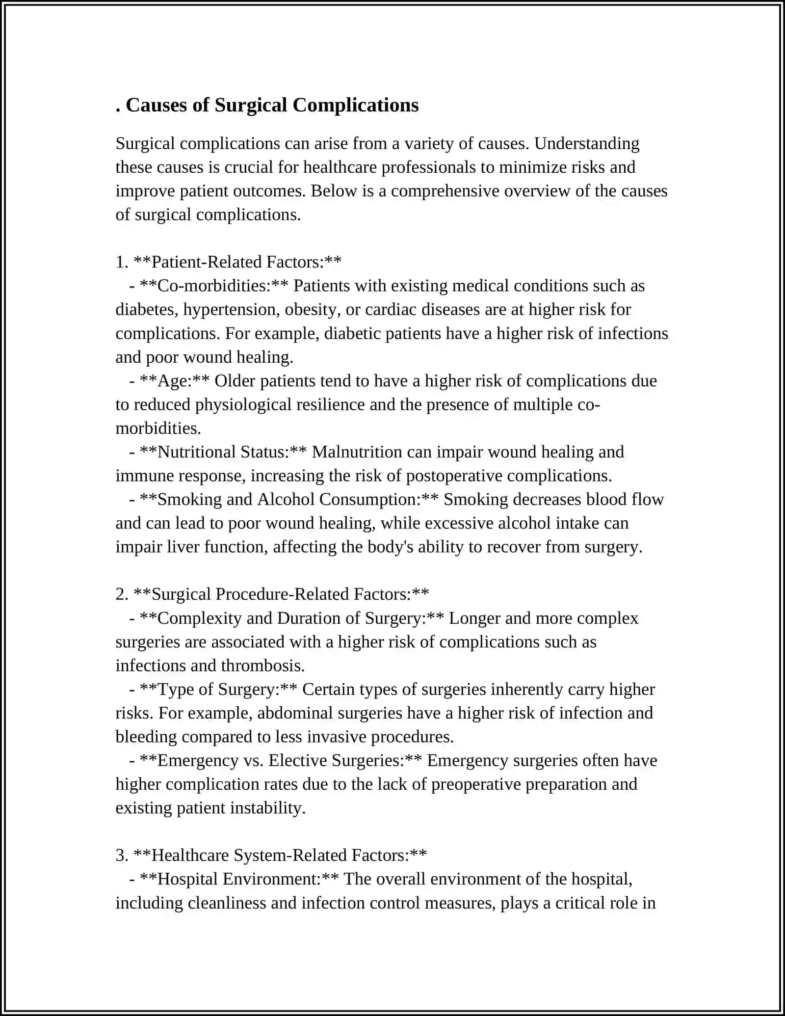 RESEARCH INTO COMPLICATIONS MAVZUSIDAN REFERAT 15BETLIY 3