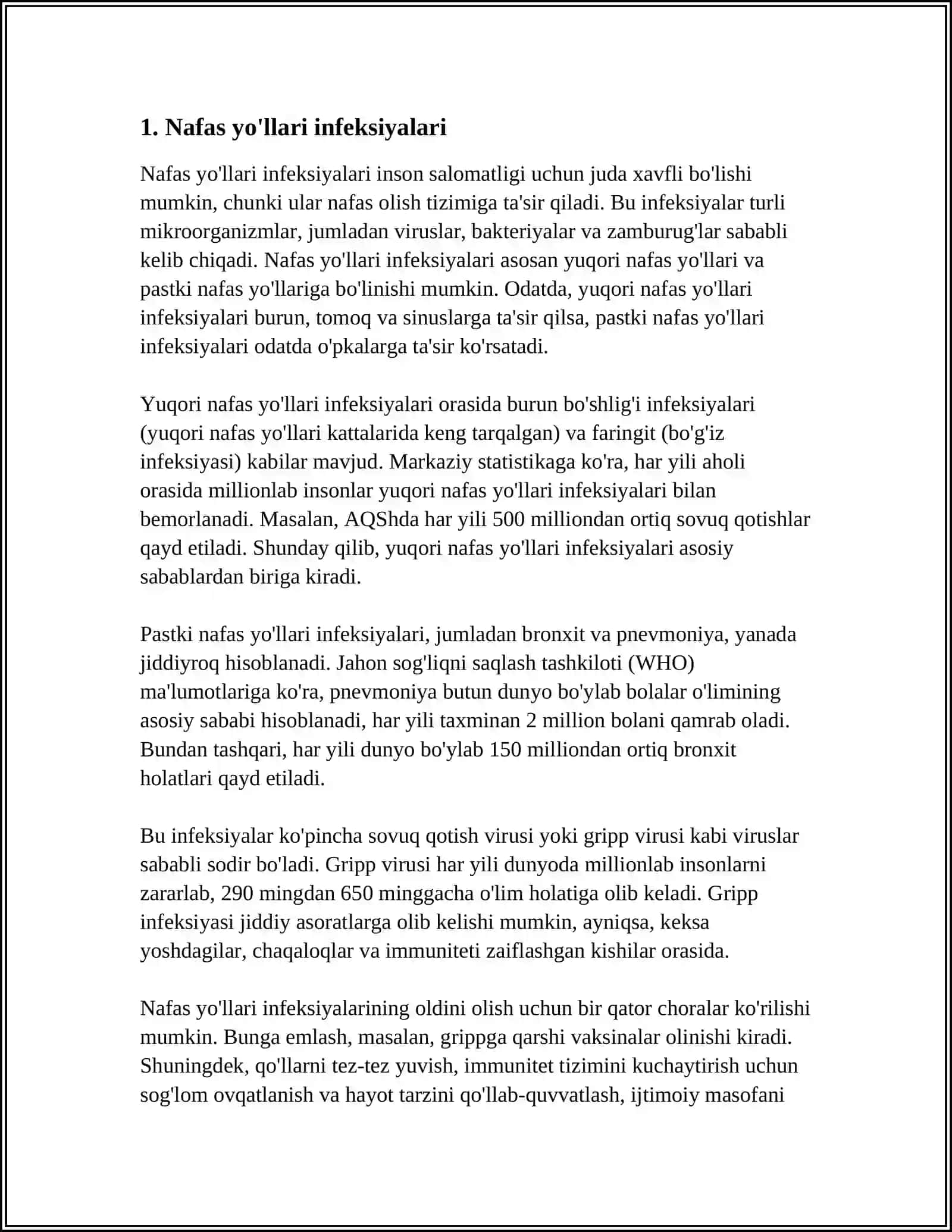 NAFAS A'ZOLARI KASALLIKLARI 3
