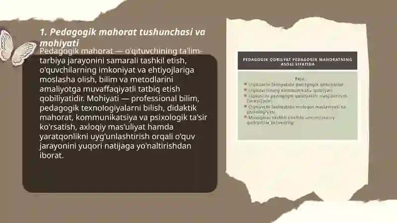 Pedagogik mahoratning asosiy komponentlari 3