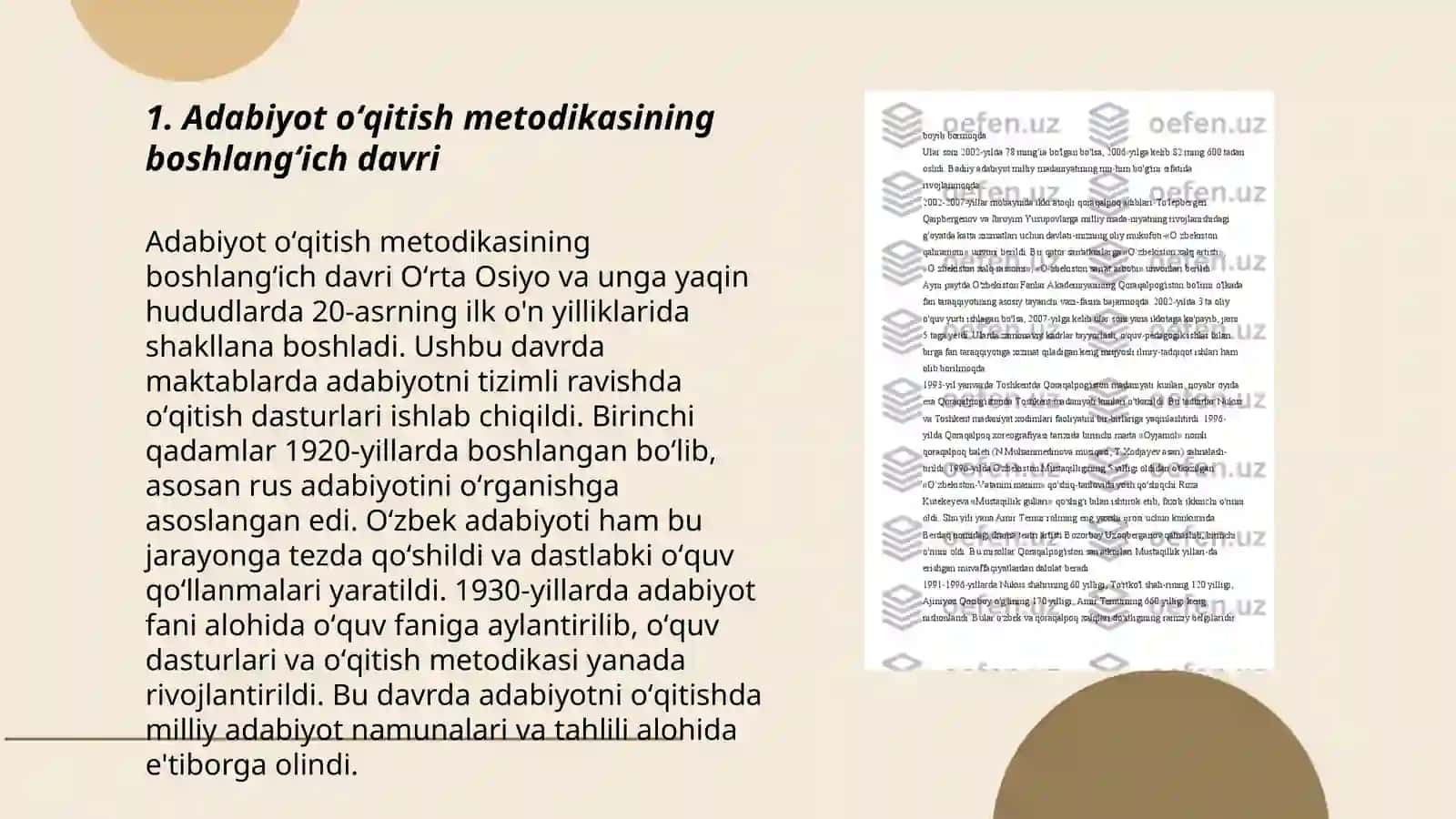 Adabiyot oʻqtish metodikasi tarixi shakllanish taraqqiyoti 3