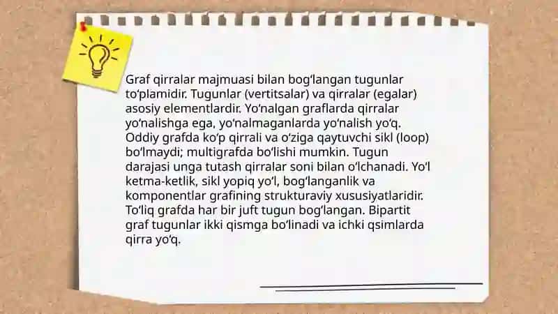 Graflar nazariyasi elementlari 3