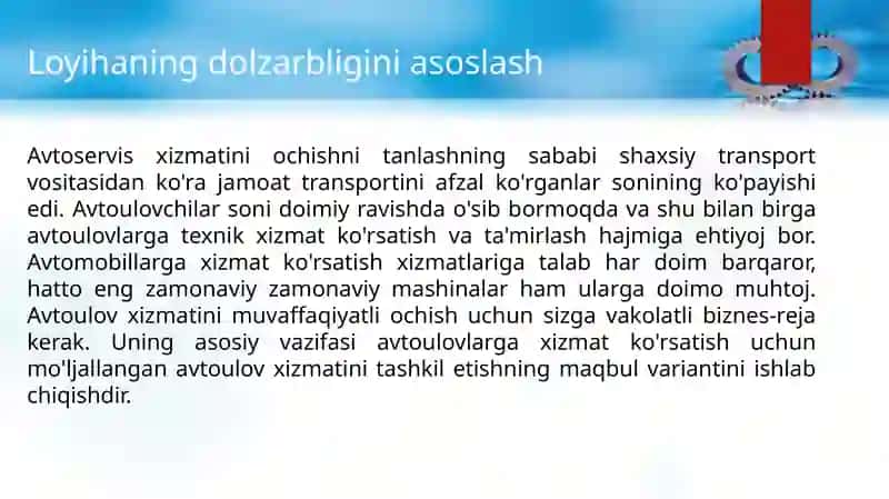 avtoservis ochish 3