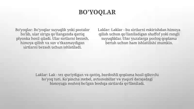 Pardozlash Materialining Turlari Va Tarkibiy Qisimlari 3