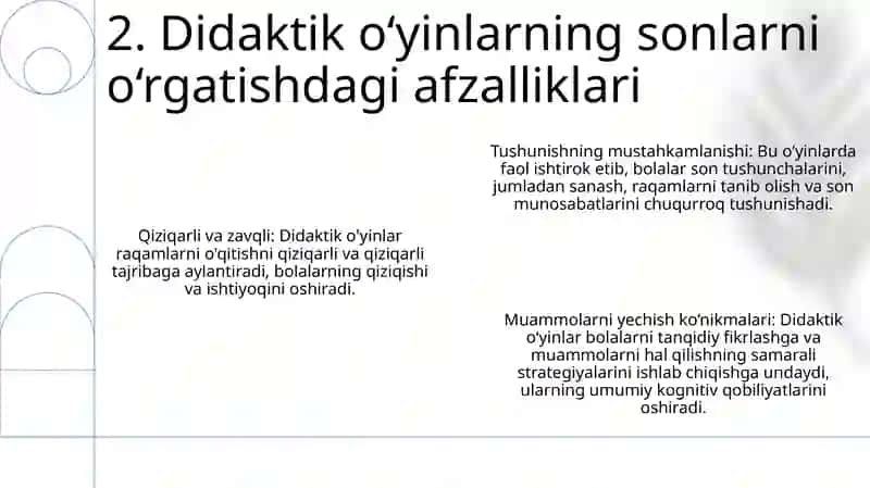 Darslarda Bolalarni Raqamlar Va Raqamlar Bilan Tanishtirish Uchun Didaktik O'Yinlardan Foydalanish 3