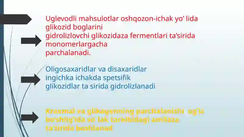 Uglevodlar almashinuvi 3