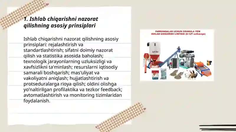 Ishlab chiqarishni nazorat qilish va texnologik jarayonni boshqarish 3