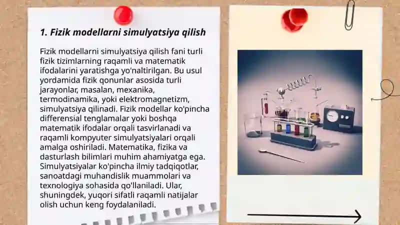 Fizika va astronomiya darslarida virtual laboratoriya ishlari va virtual tajribalar 3