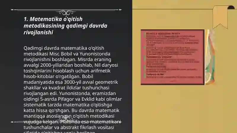 Matematika o'qitish metodikasining taraqqiyot tarixi 3
