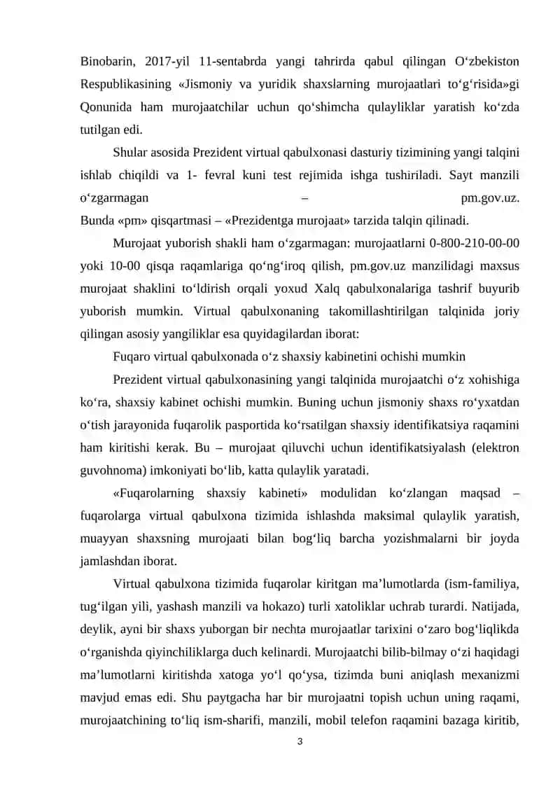 VIRTUAL QABULXONALAR JAMIYATI DEMOKRATLASHTIRISH ME`ZONI 3