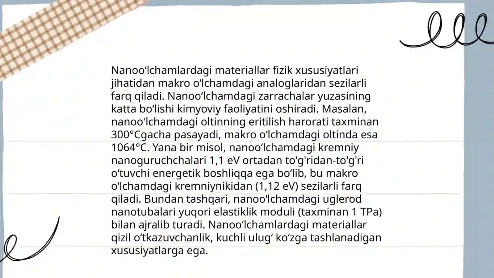 Nanooʻlchamdagi obʼyektlar bilan solishtirish 3