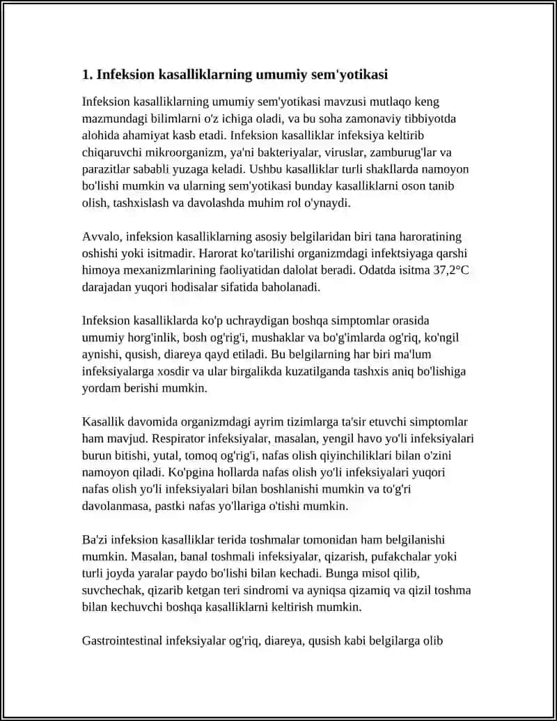 IRSIY KASALLIKLAR SEMYO'TIKASI VA KLINIK DIAGNOSTIKASI 3
