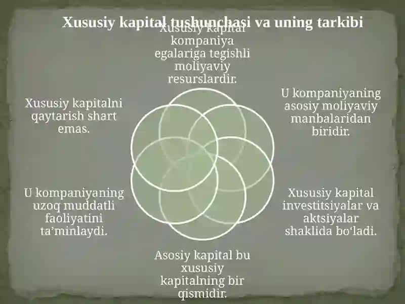 Xususiy kapital bilan bog'liq bo'lgan moliya viy koeffitsentlar tahlili 3