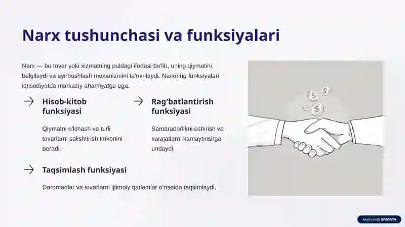Narx mohiyati va shakllanish xususiyatlari 3