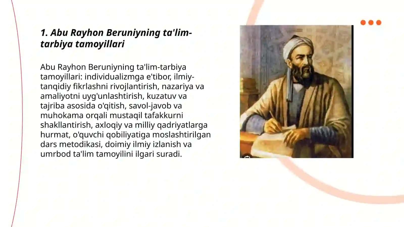 Abu Rayhon Beruniyning pedagogik qarashlari 3