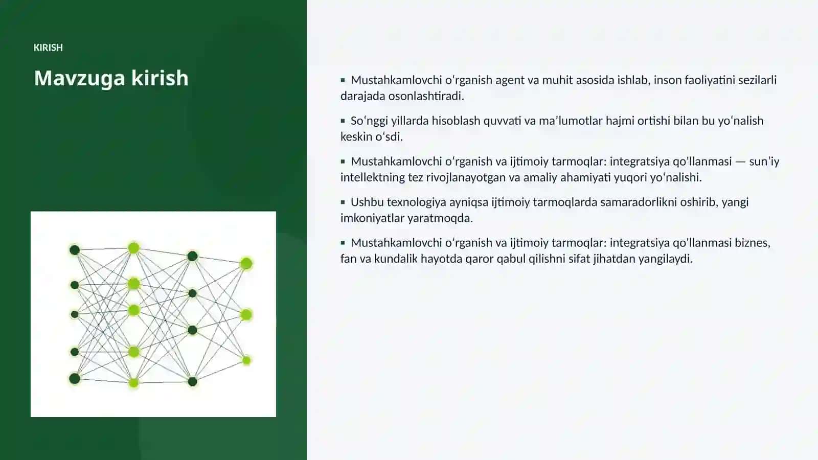 Mustahkamlovchi oʻrganish va ijtimoiy tarmoqlar: integratsiya qo'llanmasi 3