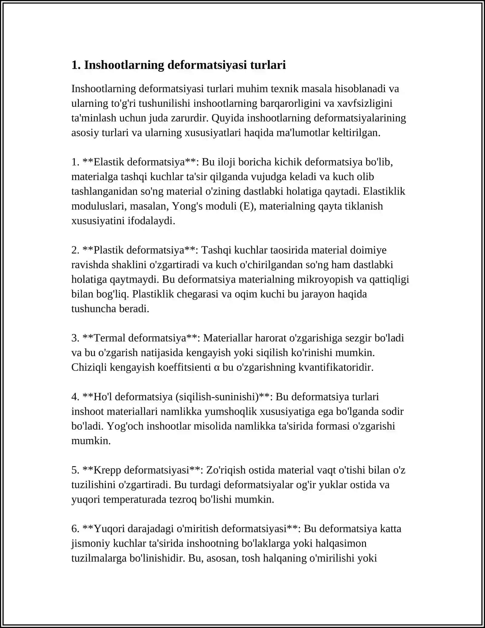 INSHOOTLAR DEFORMATSIYASINI KUZATISH 3