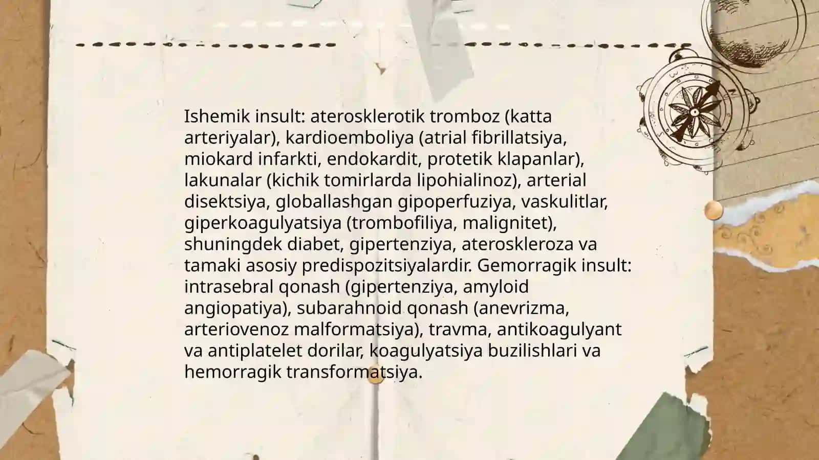 Insult etiologiyasi,tasnifi va insultlarda birinchi yordam algoritmi 3