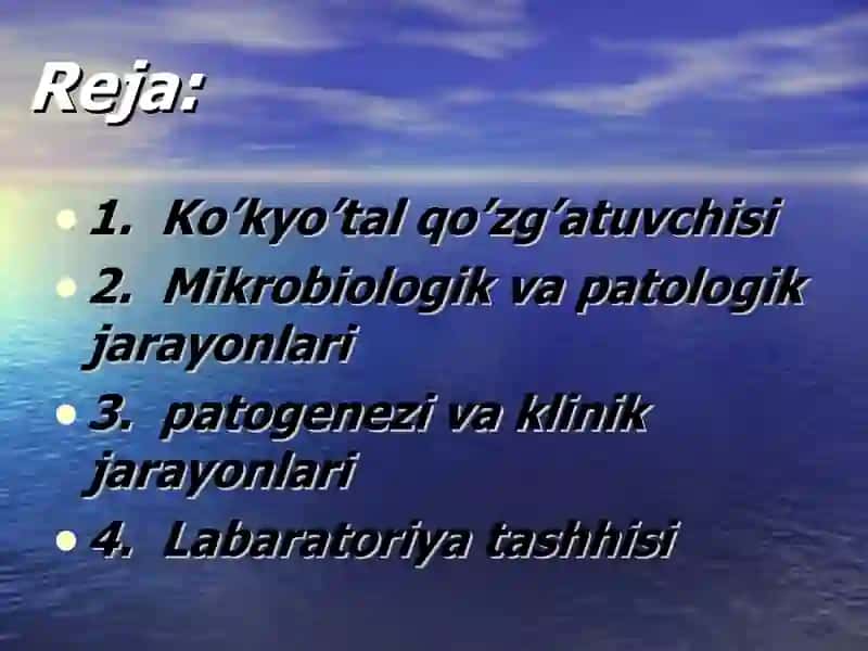 Ko’k yo’talQo’zg’atuvchisitashhis qo’yish usullari 3