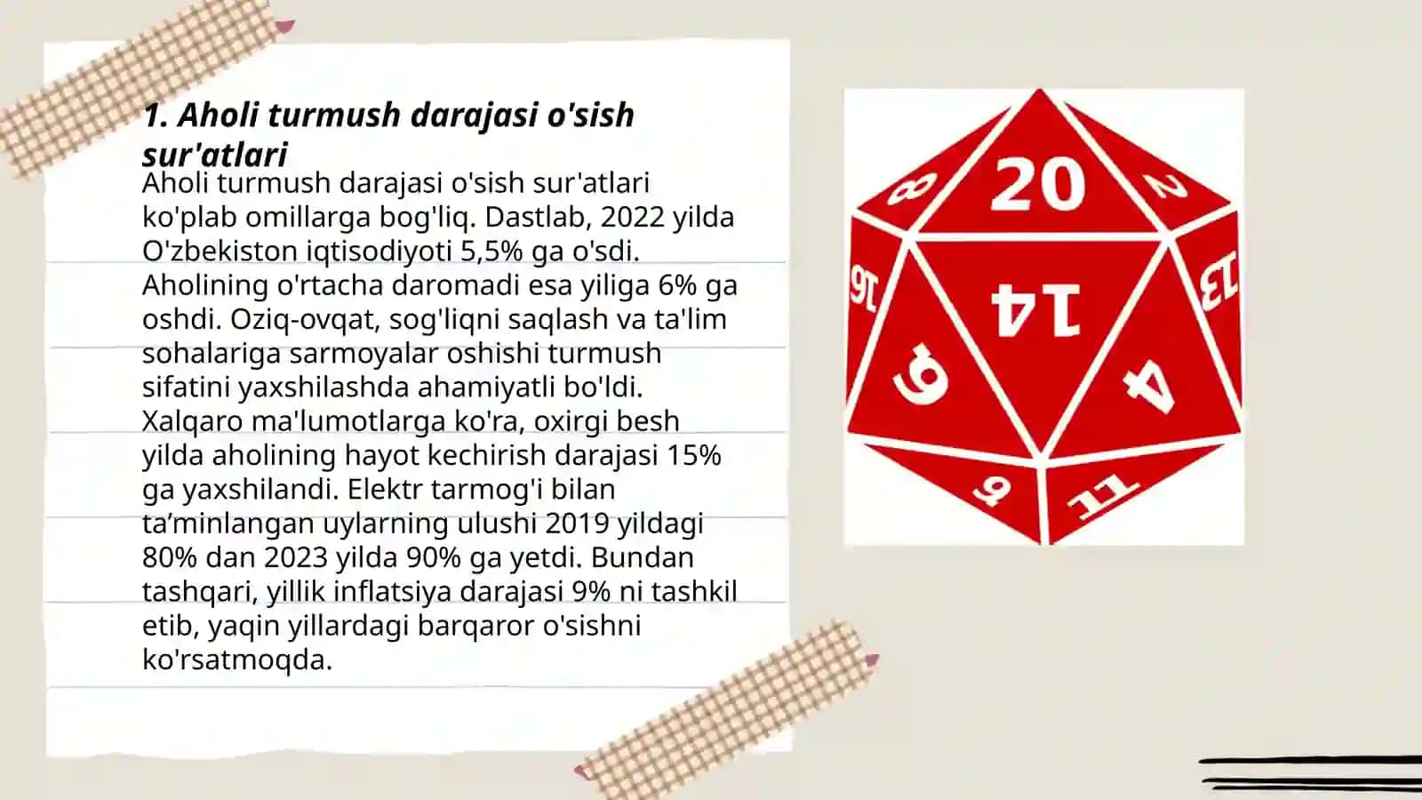 Aholi turmush darajasi tendensiyalari va statistika maʼlumotlari va 2030 yilgi strategik mohiyati 3