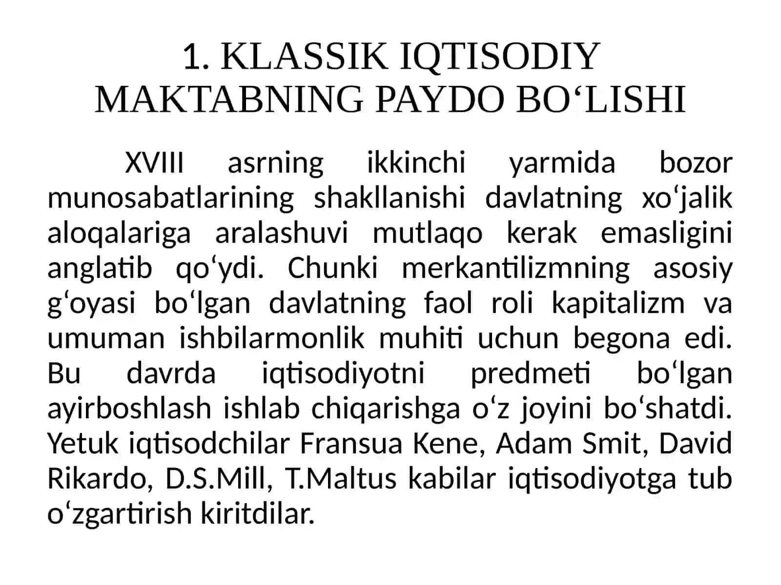 Angliya va Fransiyada klassik (mumtoz) maktabning shakllanishi 3